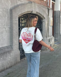LOVERS SOCIETY OVERSIZED TEE CRÈME