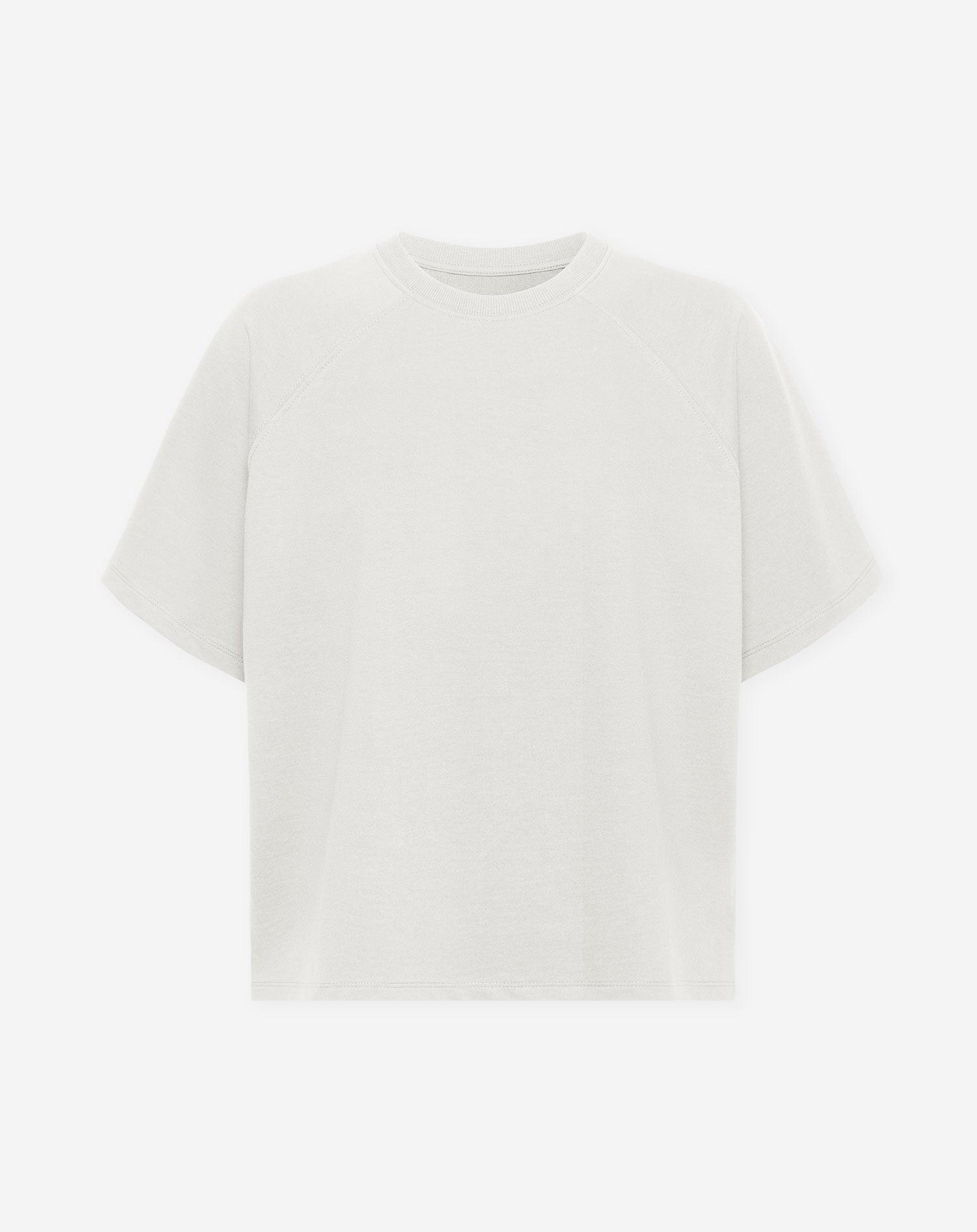 RAGLAN SHORT SLEEVE SWEAT TOP CRÈME