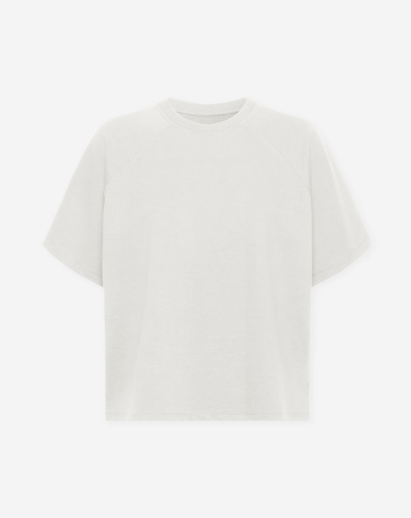 RAGLAN SHORT SLEEVE SWEAT TOP CRÈME