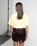MAVI SEQUIN SKIRT BRUIN