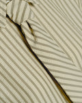 NELA OVERSIZED TIE BLOUSE OLIJFGROEN STRIPE