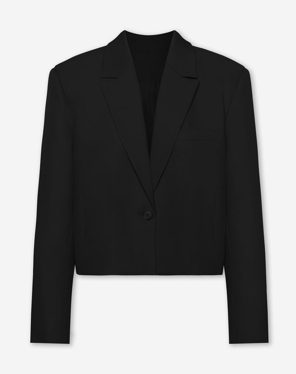 LORNA CROPPED BLAZER ZWART
