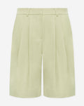 LORNA PLEATED LONG BERMUDA PISTACHE
