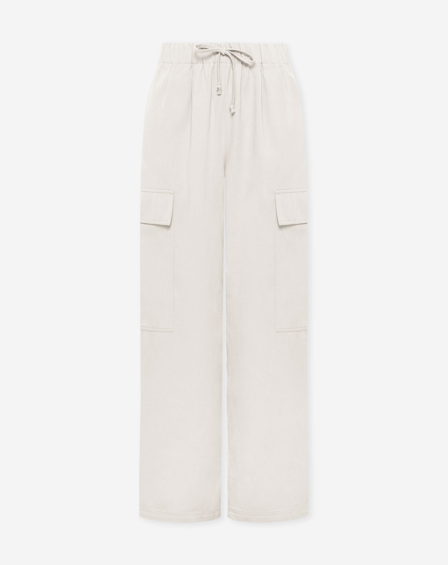GIA WIDE LEG CARGO PANTS CRÈME