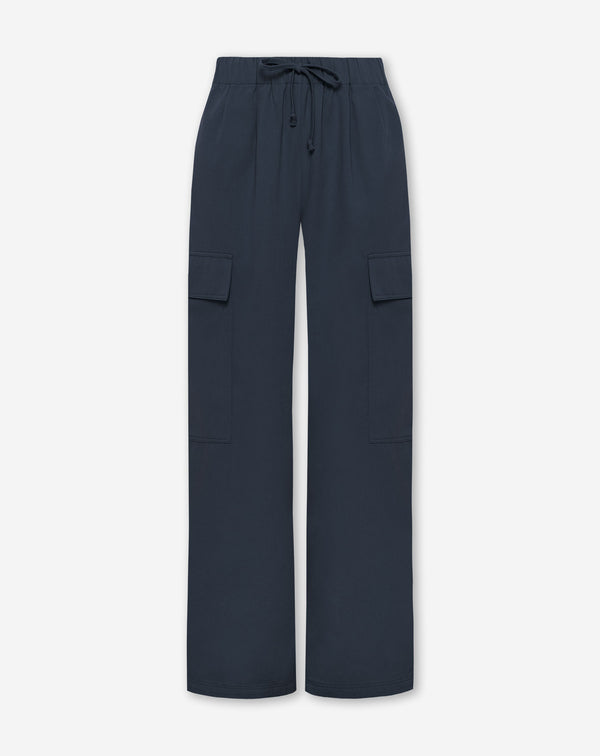 GIA WIDE LEG CARGO PANTS MARINEBLAUW