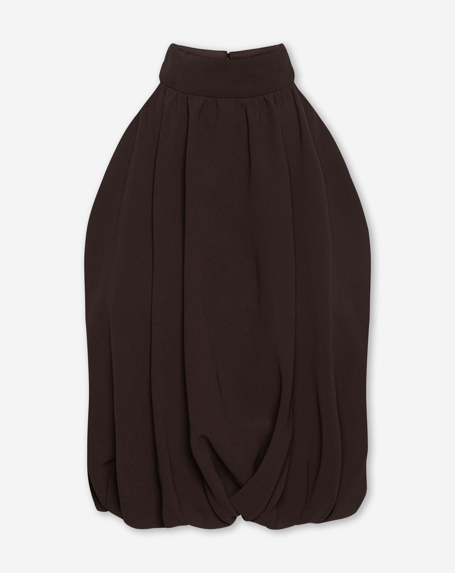 ANDY HALTER BUBBLE HEM TOP BRUIN