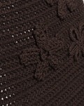 FLOWER CROCHET SKIRT BRUIN