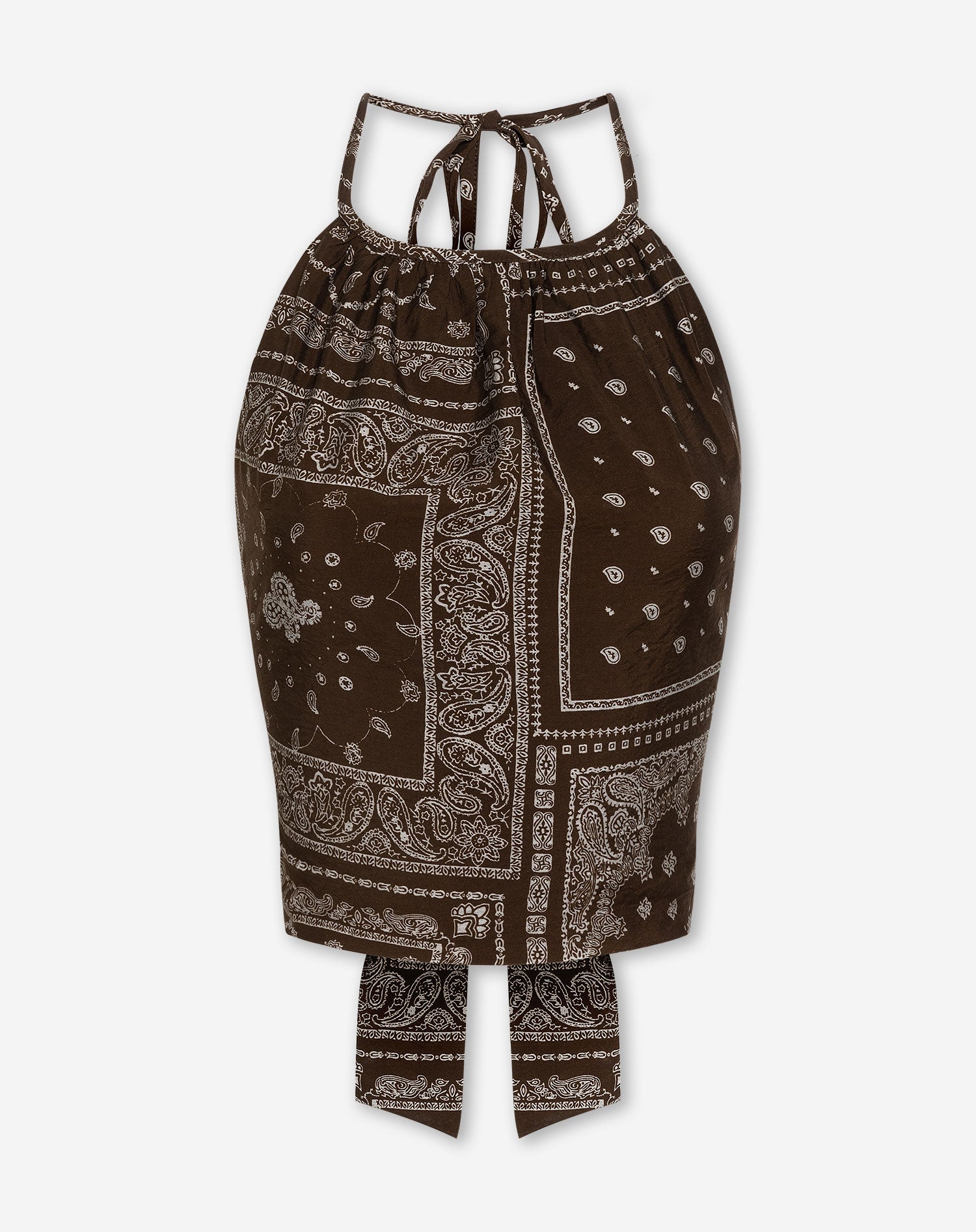 AMARI BANDANA HALTER TOP BRUIN