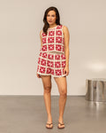 FLOWER CROCHET TOP ROZE