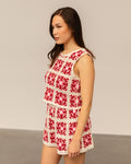 FLOWER CROCHET TOP ROZE