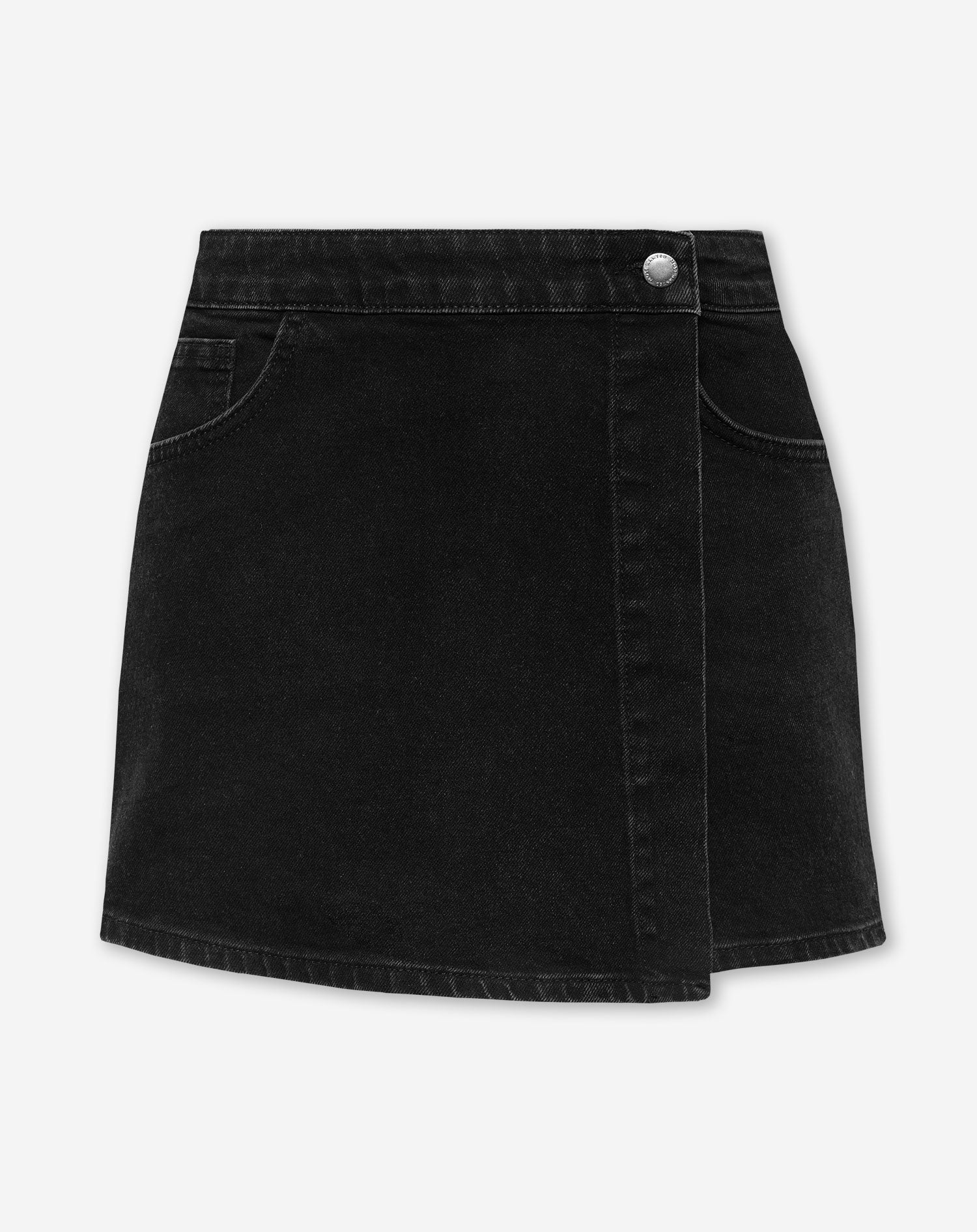 REYA DENIM SKORT ZWART