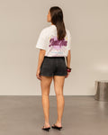REYA DENIM SKORT DONKERGRIJS