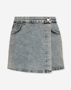 REYA DENIM SKORT VINTAGE BLUE
