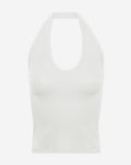 HALTER RIB TOP CRÈME