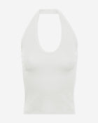 HALTER RIB TOP CRÈME