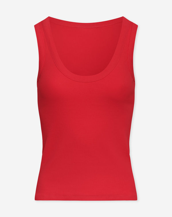PAM RIB SINGLET ROOD