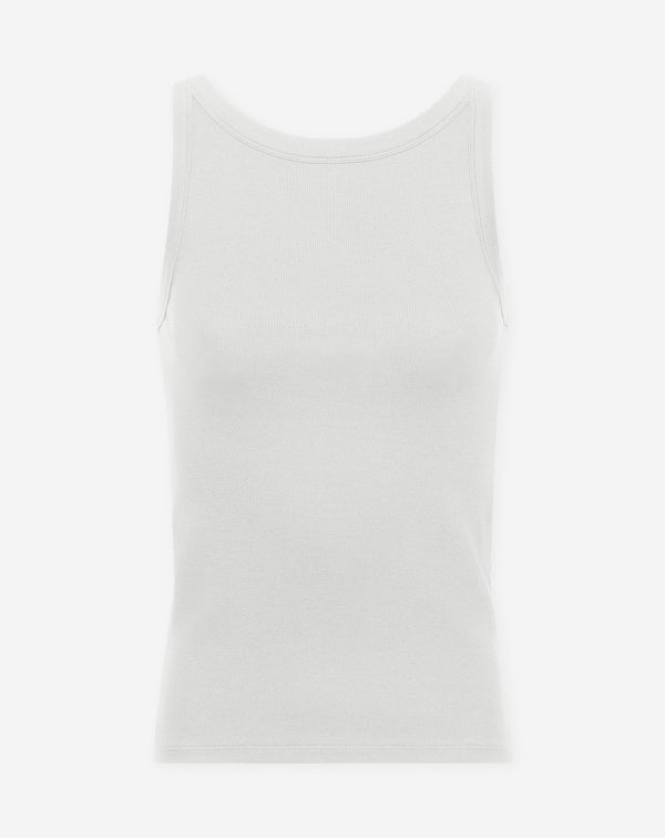 LOW BACK RIB TOP CRÈME