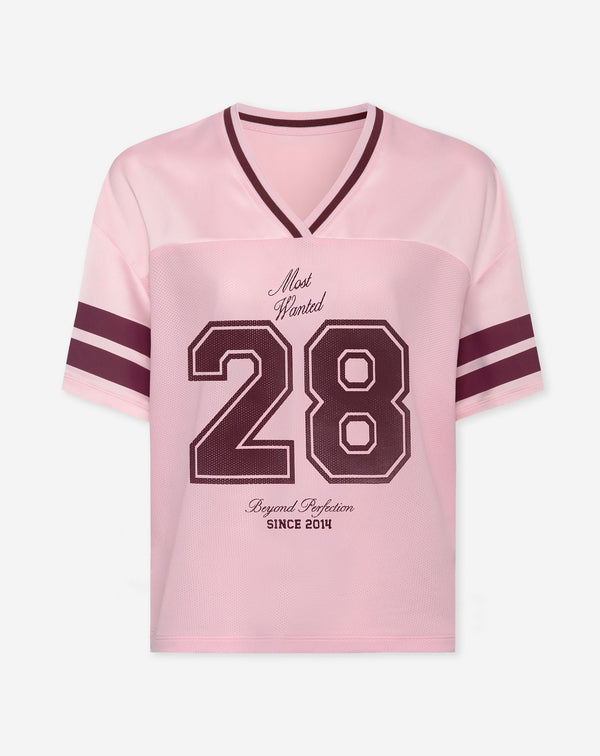 28 MESH SPORTS TEE ROZE