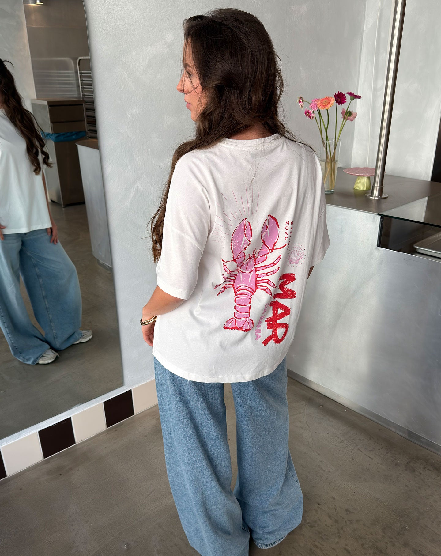 MAR DA BAHIA OVERSIZED TEE CREAM