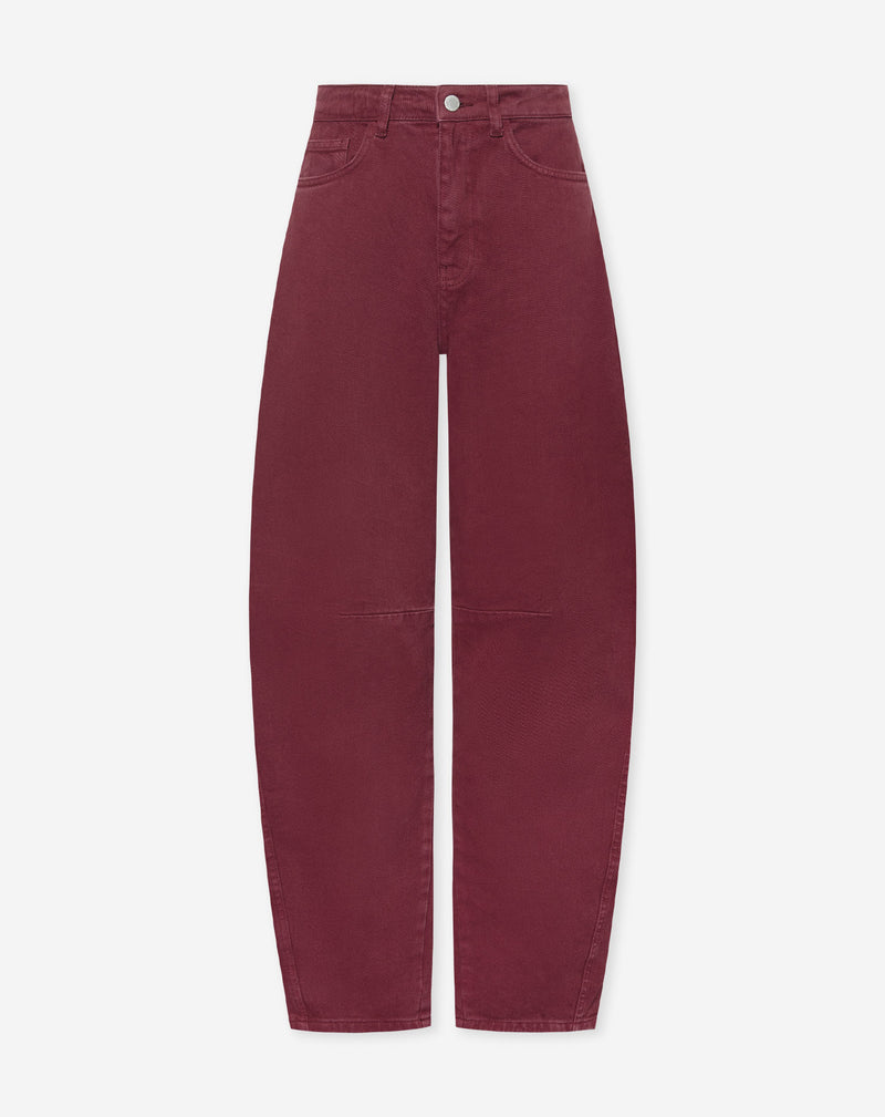 SARAH BARREL LEG JEANS RED