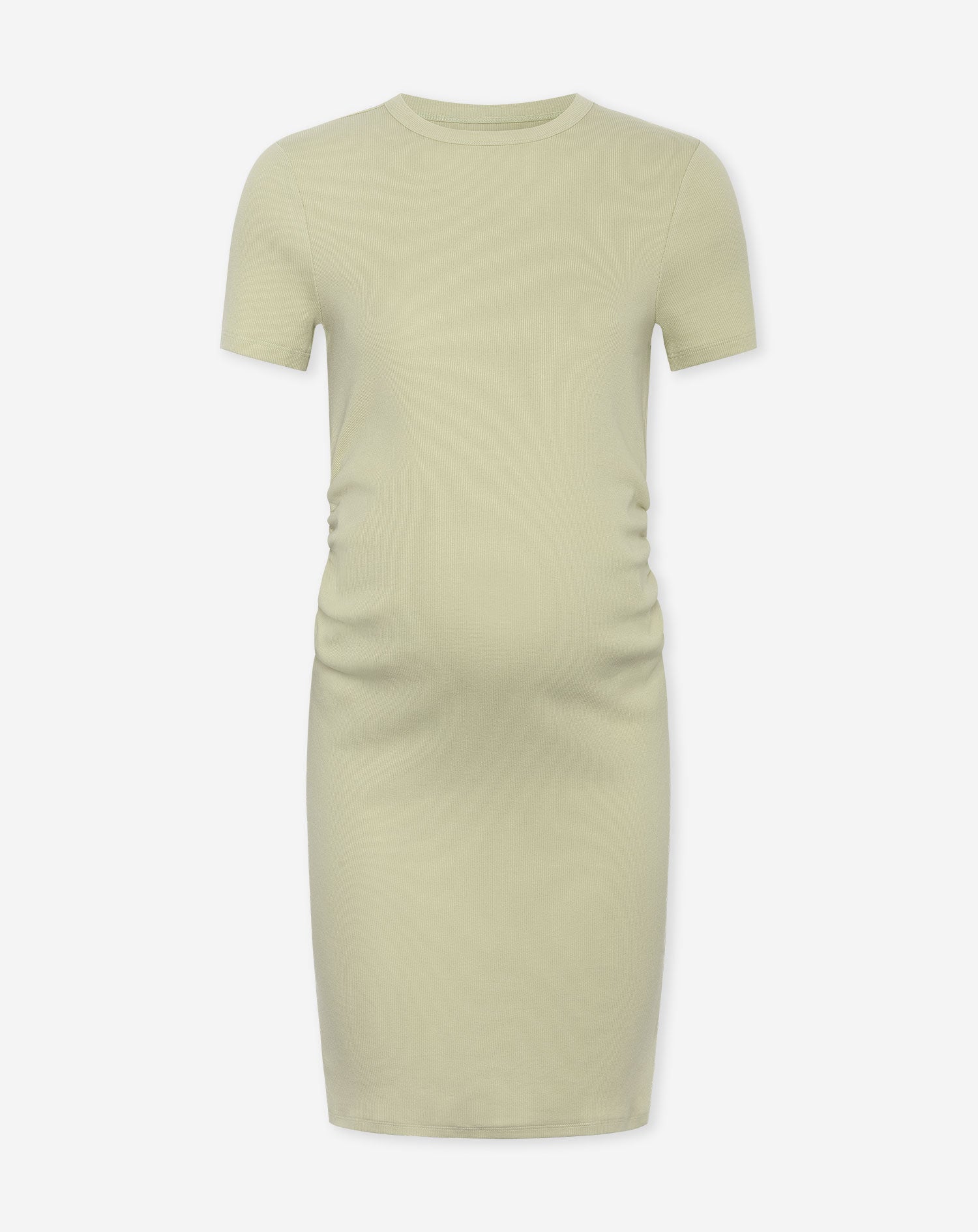 BODYCON SHORT SLEEVE RIB DRESS MATERNITY PISTACHE | Most Wanted BODYCON SHORT SLEEVE RIB DRESS MATERNITY PISTACHE | Most Wanted