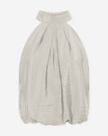 LUX BUBBLE HEM HALTER TOP GRIJS