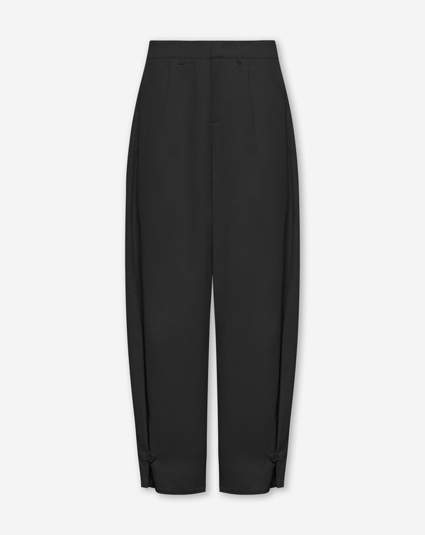 GIA TWISTED LEG PANTS ZWART