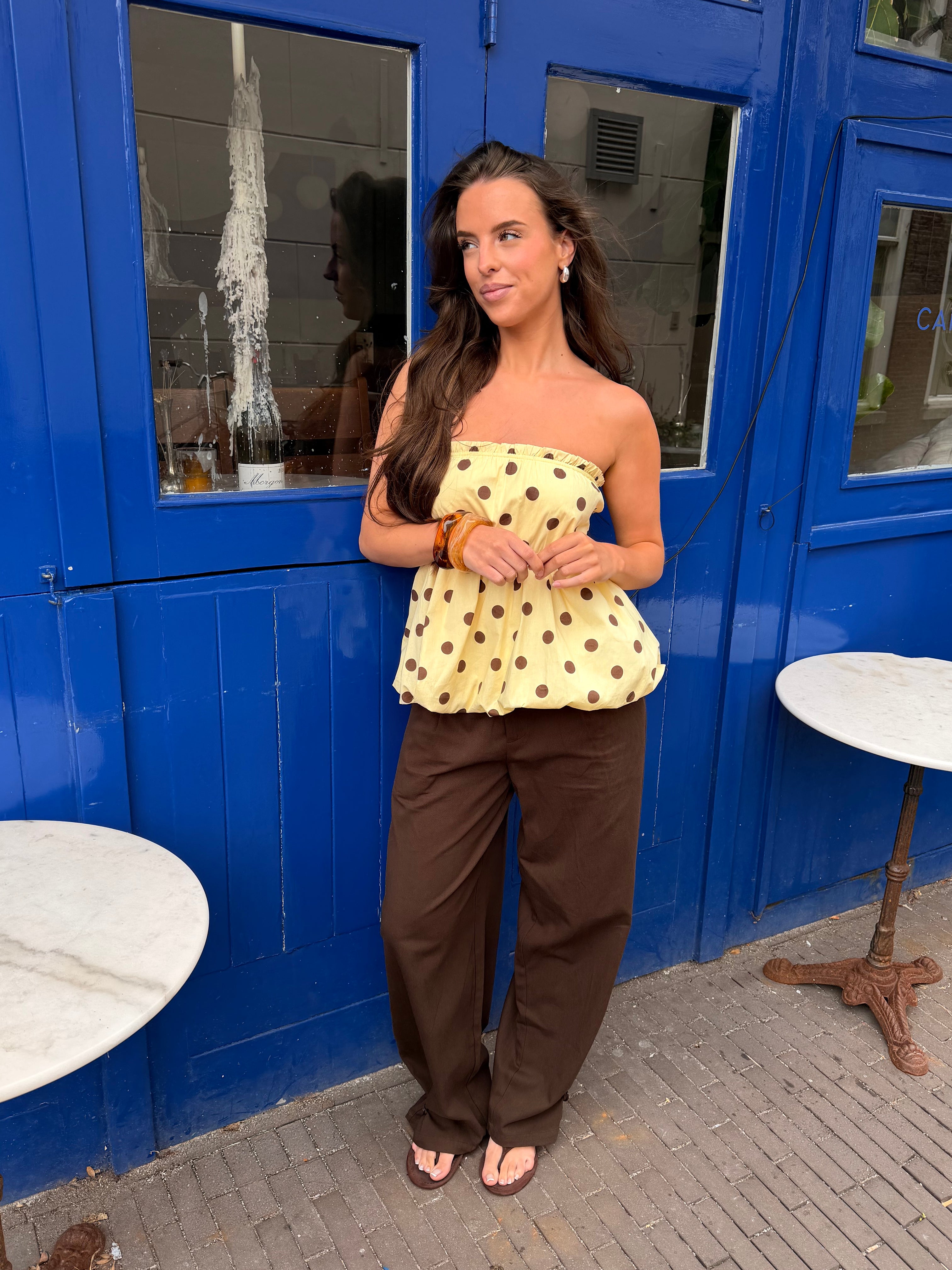 GIA TWISTED LEG PANTS BRUIN