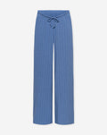 RHODE LINEN PULL ON PANTS MATERNITY PIN STRIPE BLUE