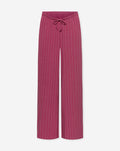 RHODE LINEN PULL ON PANTS MATERNITY PIN STRIPE CHERRY