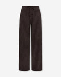 RHODE LINEN PULL ON PANTS PIN STRIPE BRUIN