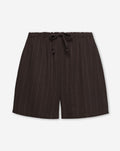RHODE LINEN PULL ON SHORTS PIN STRIPE BRUIN