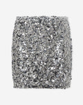 RODIE FLOWER SEQUIN SKIRT ZILVER