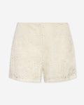 CHRISSY EMBROIDERY ANGLAISE SHORTS CREAM