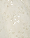 VESPER FLOWER EMBROIDERY SEQUIN TOP CRÈME