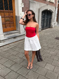 NOUK JACQUARD CIRCLE SKIRT WIT