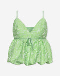 NOUK JACQUARD TOP GROEN