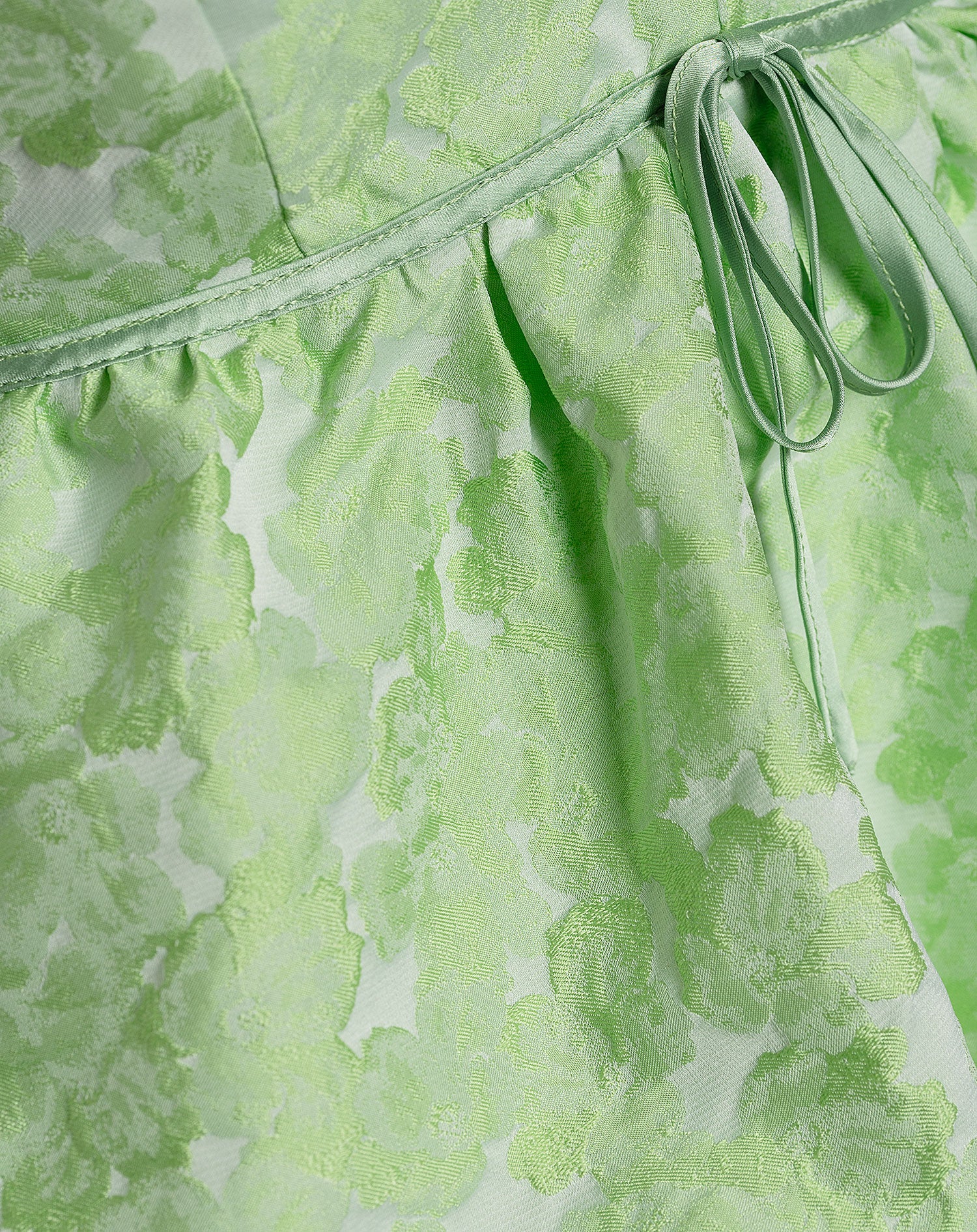 NOUK JACQUARD TOP GROEN