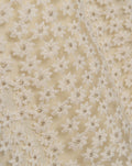 FLOWER EMBROIDERY SINGLET DRESS BEIGE