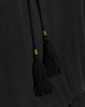 BECCA VISCOSE FRILL DRESS ZWART