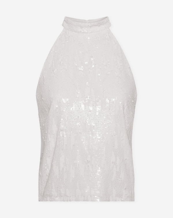 COLETTE SEQUINS HALTER TOP WIT