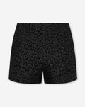 BETTY FLOWER JACQUARD SHORTS ZWART