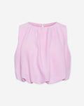MIKA BUBBLE HEM TOP ROZE