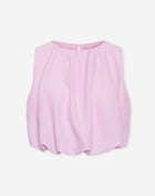 MIKA BUBBLE HEM TOP ROZE