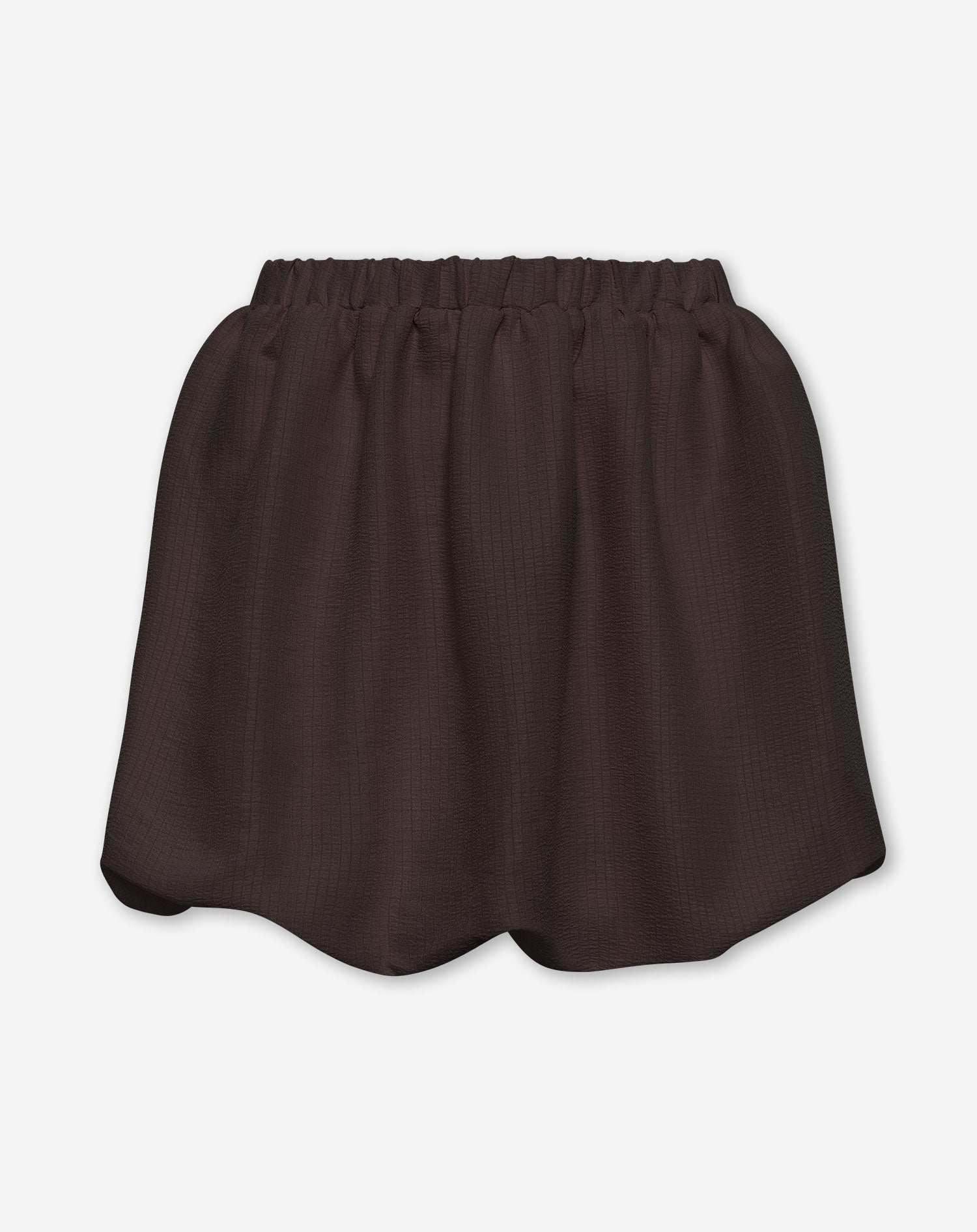 MIKA BUBBLE HEM SKIRT BRUIN
