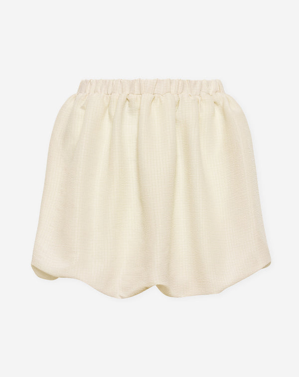 MIKA BUBBLE HEM SKIRT CRÈME