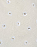BUNNY FLOWER SEQUIN BOUCLE TOP OFF WHITE