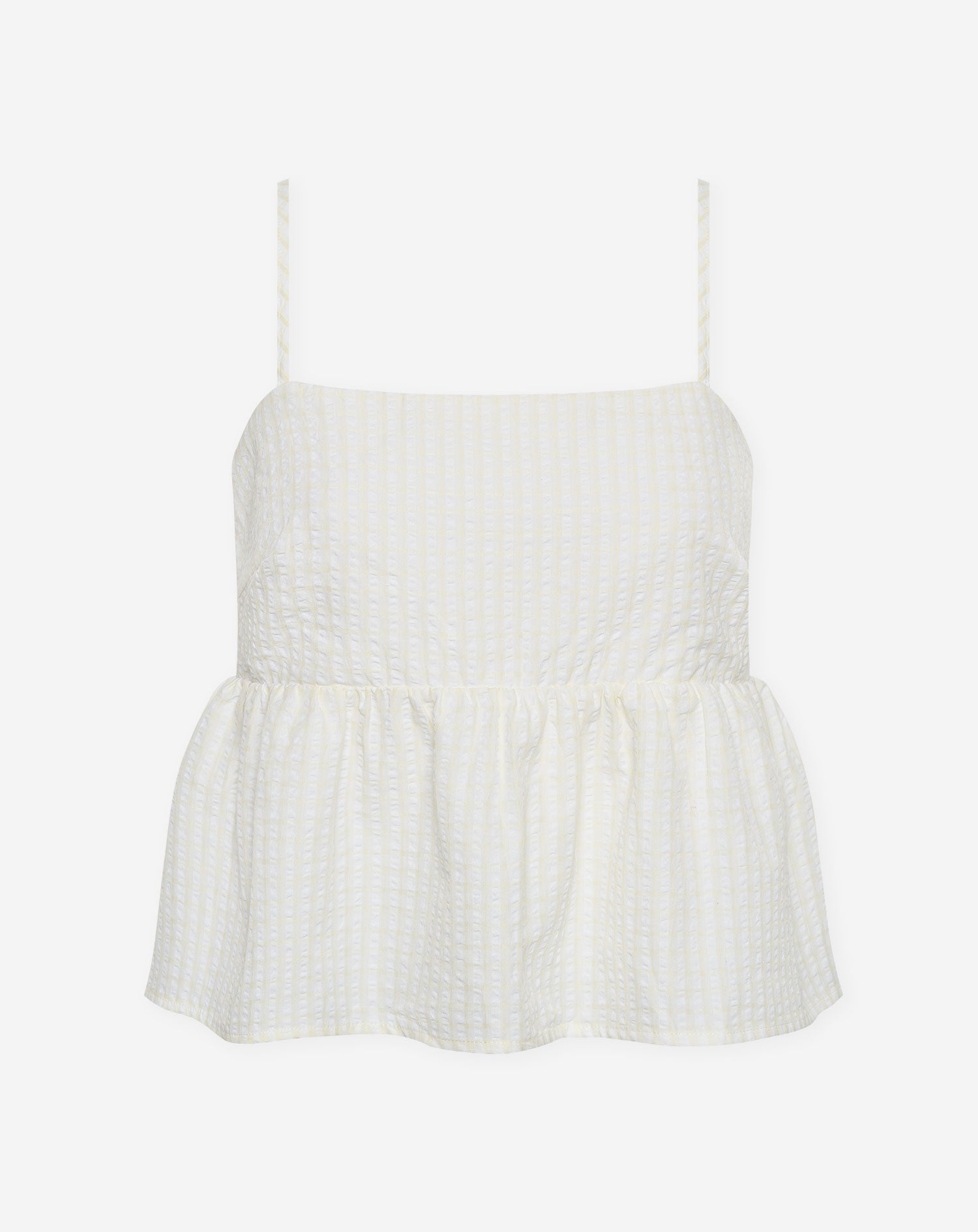 ELMI PEPLUM SINGLET BOTERGEEL