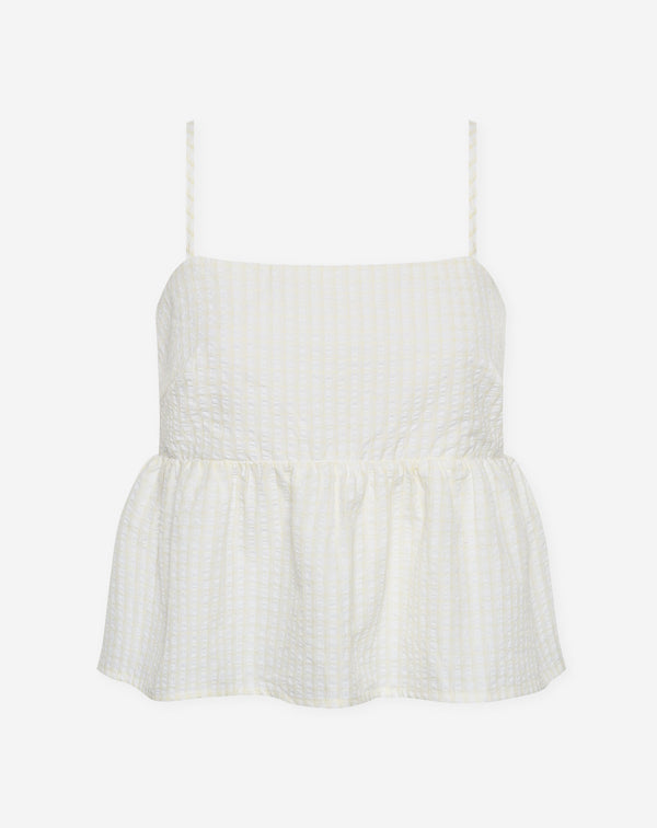 ELMI PEPLUM SINGLET BOTERGEEL