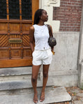 ELMI PEPLUM SHORTS BOTERGEEL